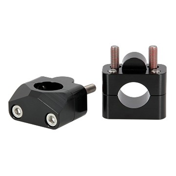 Představce na řídítka, rozšíření z průměru 22mm na průměr 28,6mm, černé